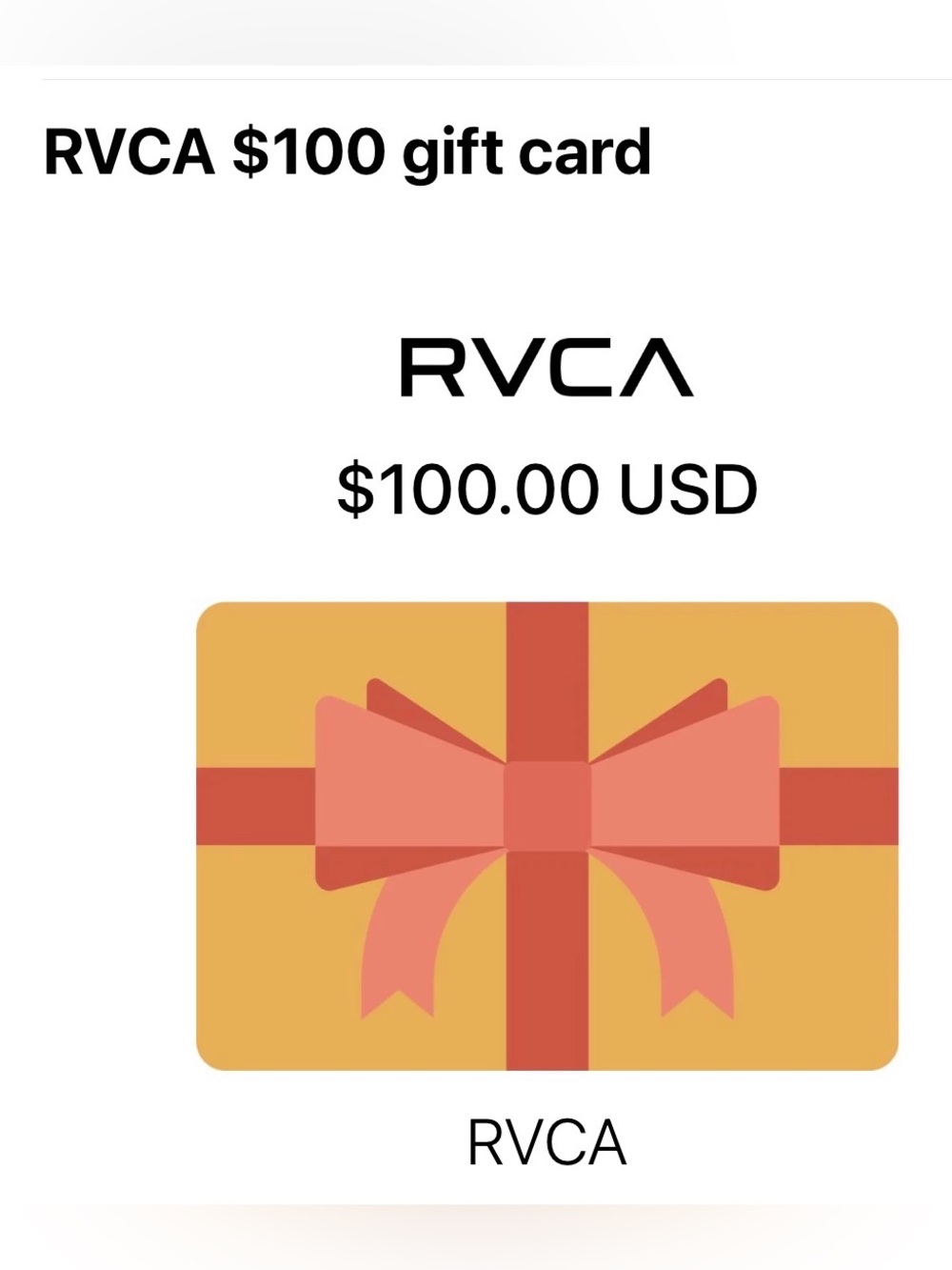 RVCA E-Gift Card